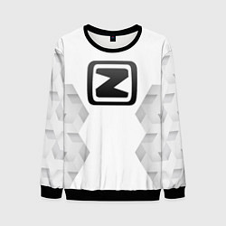 Свитшот мужской Zotye white poly, цвет: 3D-черный