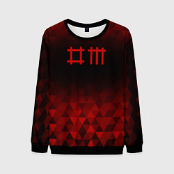 Свитшот мужской Depeche Mode red poly, цвет: 3D-черный
