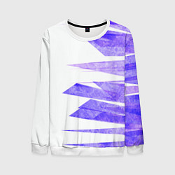 Свитшот мужской Color white purple, цвет: 3D-белый