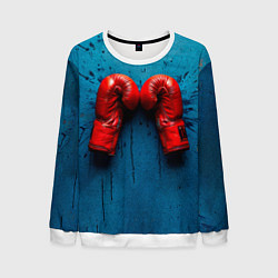 Мужской свитшот Бойцовские перчатки на синем