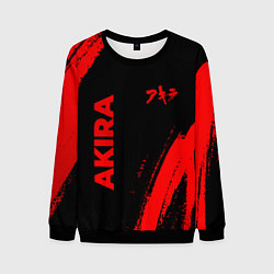 Свитшот мужской Akira - red gradient вертикально, цвет: 3D-черный