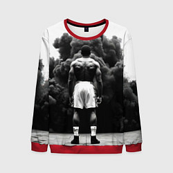 Мужской свитшот Мухаммед Али в черном дыму