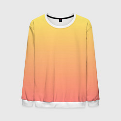 Мужской свитшот Градиент нежный жёлто-розовый