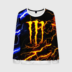 Свитшот мужской Monster energy шторм, цвет: 3D-белый