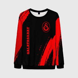 Свитшот мужской Galatasaray - red gradient вертикально, цвет: 3D-черный