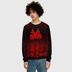 Свитшот мужской Die Antwoord red poly, цвет: 3D-черный — фото 2
