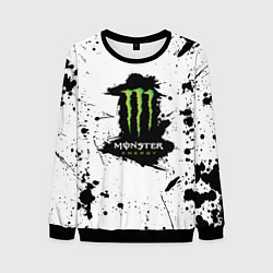 Мужской свитшот Monster energy брызги красок