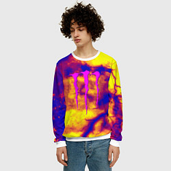 Свитшот мужской Monster energy storm grunge, цвет: 3D-белый — фото 2