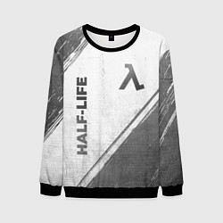 Свитшот мужской Half-Life - white gradient вертикально, цвет: 3D-черный