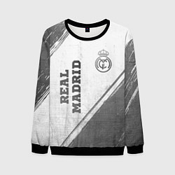 Свитшот мужской Real Madrid - white gradient вертикально, цвет: 3D-черный