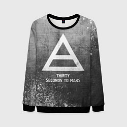 Мужской свитшот Thirty Seconds to Mars - grey gradient