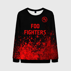 Мужской свитшот Foo Fighters - red gradient посередине