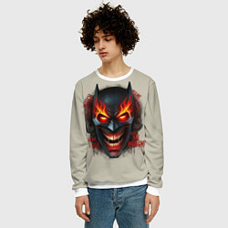 Свитшот мужской Огенный Бэтмент, цвет: 3D-белый — фото 2