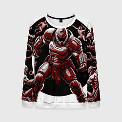 Свитшот мужской Doom red guardian, цвет: 3D-белый