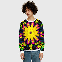 Свитшот мужской Звездный калейдоскоп, цвет: 3D-белый — фото 2