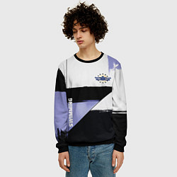 Свитшот мужской Плавание спортивное, цвет: 3D-черный — фото 2