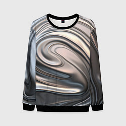 Свитшот мужской Расплавленный металл, цвет: 3D-черный