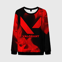 Мужской свитшот Valorant - red gradient