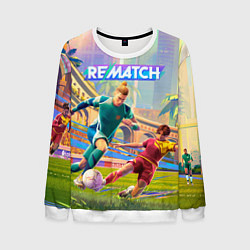 Свитшот мужской Rematch pro edition, цвет: 3D-белый