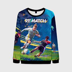 Свитшот мужской Rematch elite edition, цвет: 3D-черный