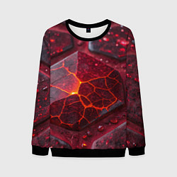 Свитшот мужской Горящие рубины, цвет: 3D-черный