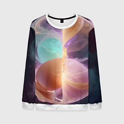Мужской свитшот Космическая круглая абстракция