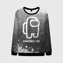 Свитшот мужской Among Us - grey gradient, цвет: 3D-черный
