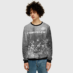 Свитшот мужской Chrysler - grey gradient посередине, цвет: 3D-черный — фото 2