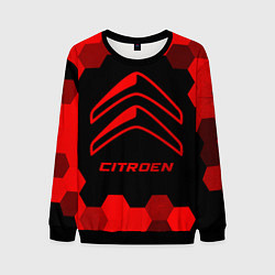 Свитшот мужской Citroen - red gradient, цвет: 3D-черный