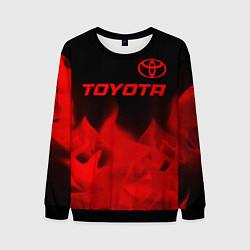 Мужской свитшот Toyota - red gradient посередине