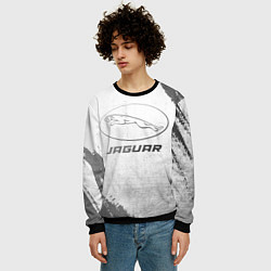 Свитшот мужской Jaguar - white gradient, цвет: 3D-черный — фото 2