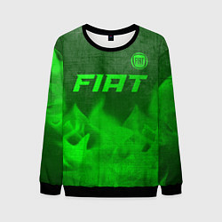 Мужской свитшот Fiat - green gradient посередине