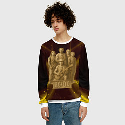 Свитшот мужской ACDC стиль памятника, цвет: 3D-белый — фото 2
