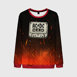 Мужской свитшот ACDC лого на кассете
