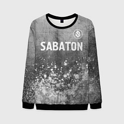 Свитшот мужской Sabaton - grey gradient посередине, цвет: 3D-черный