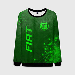 Свитшот мужской Fiat - green gradient вертикально, цвет: 3D-черный
