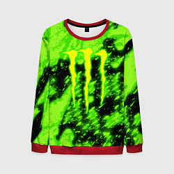 Свитшот мужской Monster energy кислотное лого, цвет: 3D-красный