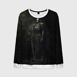 Свитшот мужской Командир скелетов, цвет: 3D-белый