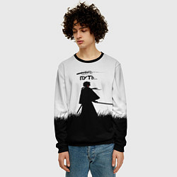 Свитшот мужской Самурайский путь, цвет: 3D-черный — фото 2