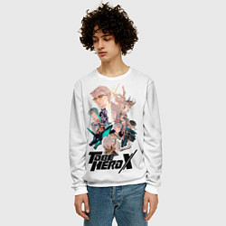 Свитшот мужской Персонажи To be hero x, цвет: 3D-белый — фото 2