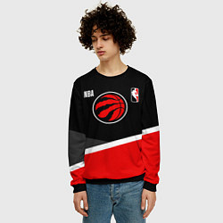 Свитшот мужской Toronto Raptors - basketball, цвет: 3D-черный — фото 2