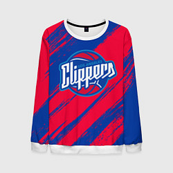 Мужской свитшот Клипперс - красно синие