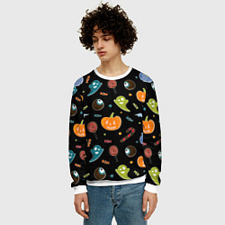 Свитшот мужской Halloween black, цвет: 3D-белый — фото 2