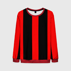 Свитшот мужской Color black red lines, цвет: 3D-красный