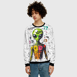 Свитшот мужской Вы не одиноки, цвет: 3D-черный — фото 2