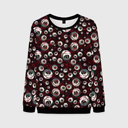 Свитшот мужской Глаза монстры, цвет: 3D-черный