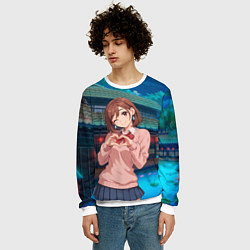 Свитшот мужской Милашка Сиратори Айра Дандадан, цвет: 3D-белый — фото 2