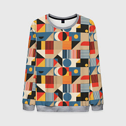 Свитшот мужской Ритмы Баухауса, цвет: 3D-меланж