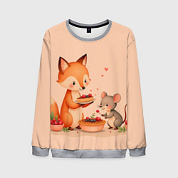Мужской свитшот Пироги с лисой