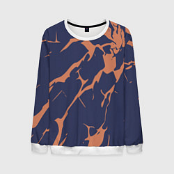 Мужской свитшот Разломы на синем